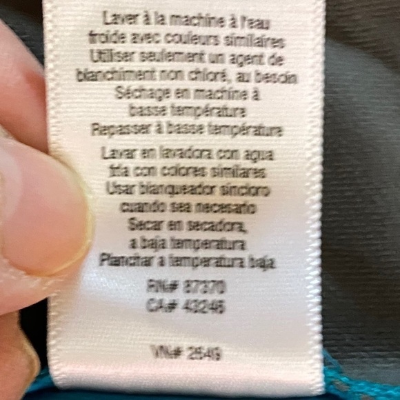 ALO Strappy Tank Karma Colorblock Teal Green /Grey Size Medium - Picture 7 of 10